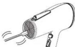 PANASONIC EH-NE87 - Efetuar manutenção na saída de ar - 1