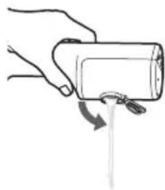 PANASONIC EW-DJ67 - Um Sauberkeit zu gewährleisten, muss das restliche Wasser nach jedem Gebrauch ausgegossen werden. - 1