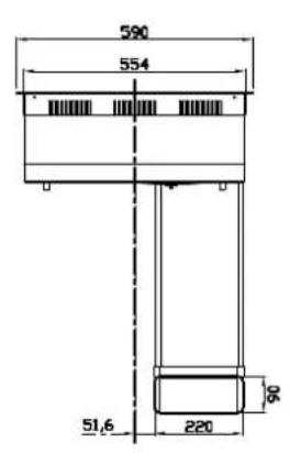 HOOVER HIH6ICF - Kaapin ja savuhormin koko - 3