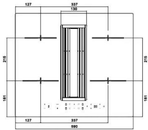 HOOVER HIH6ICF - Skap- og røykrørstørrelse - 4