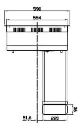 HOOVER HIH6ICE - Kaapin ja savuhormin koko - 3