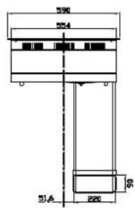 HOOVER HIH6ICE - Cabinet and Flue Pipe Size - 3