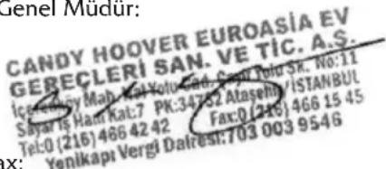 HOOVER HOAT3150IN/E - CANDY-HOOVER-EUROASIA EV GEREÇLERİ SAN VE TİC. A.Ş. - 1