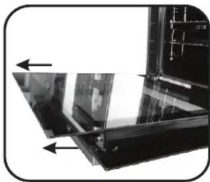 HOOVER HOAT3150IN/E - .REMOVAL AND CLEANING OF THE GLASS DOOR - 2