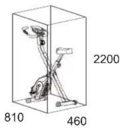 Christopeit X-Bike - TRAINING SPACE REQUIREMENT - 1