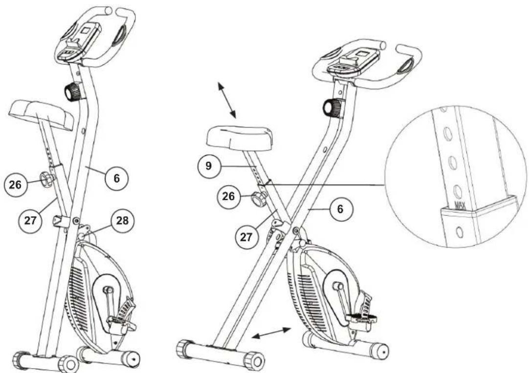 Christopeit X-Bike - Vystupování - 1