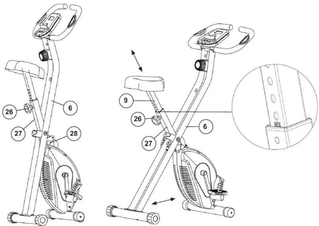 Christopeit X-Bike - Absteigen - 1
