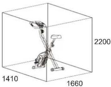 Christopeit X-Bike - TRAINING SPACE REQUIREMENT - 2