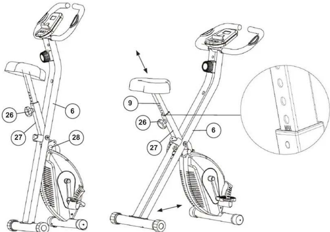 Christopeit X-Bike - Afstappen - 1