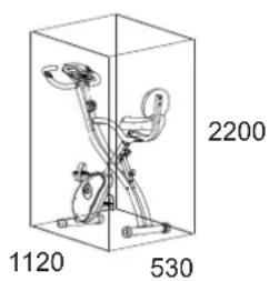 Christopeit S-Bike - TRAINING SPACE REQUIREMENT - 1