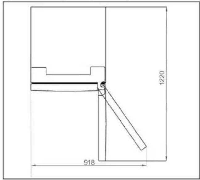 HOOVER HONCQ2T618EXK - Spazio necessario - 1