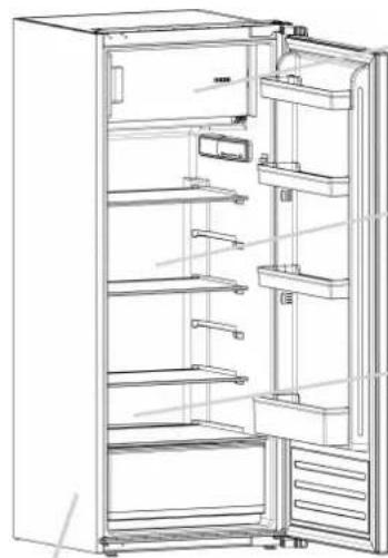 HOOVER HOTO 144 DE - Defrosting the refrigerator compartment - 1