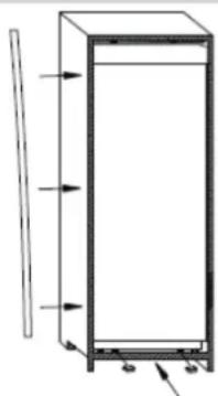 HOOVER HOTL 124 DE - DIMENSIONI DEL PRODOTTO E DEL VANO DI INCASSO - 5