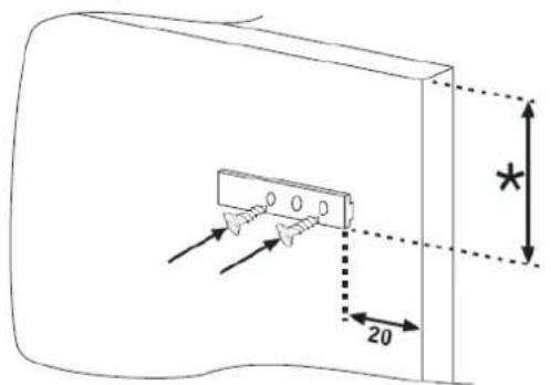 HOOVER HOTL 124 DE - VERBINDUNG DER WÄNDE DES EINBAUSCHRANKS MIT GERÄTETÜREN - 1