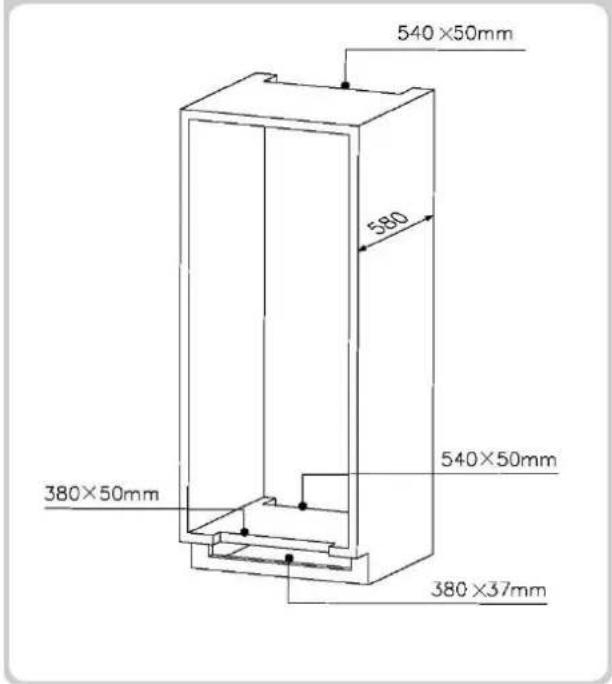 HOOVER HOTL 124 DE - PRODUCTAFMETINGEN EN INBOUWCOMPARTIMENT - 10