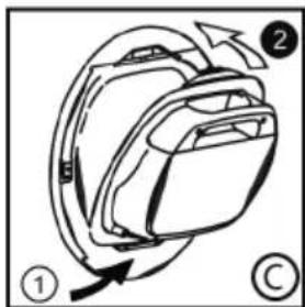 HOOVER HR4 H7A2TE-S - To remove the container tank in door drawer - 3