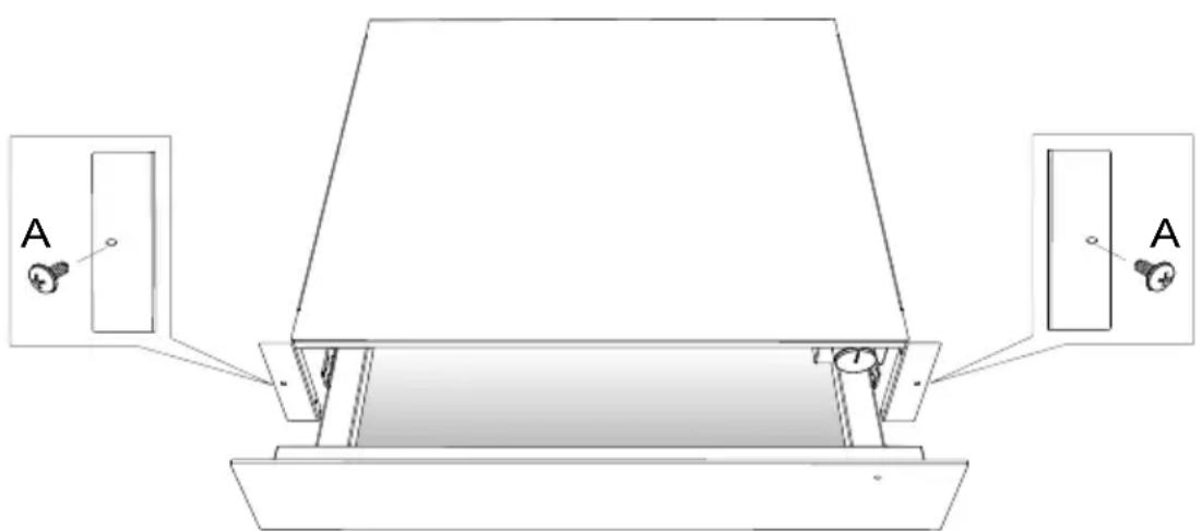 HOOVER HOWD14C5ME - FASTENING THE WARMING DRAWER - 1
