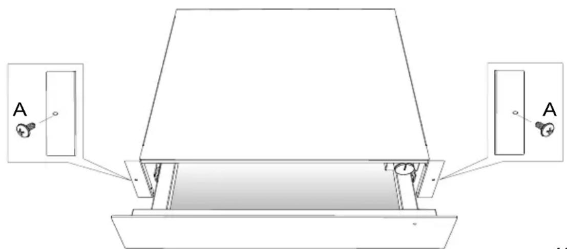 HOOVER HOWD14C5ME - FASTENING THE WARMING DRAWER - 1