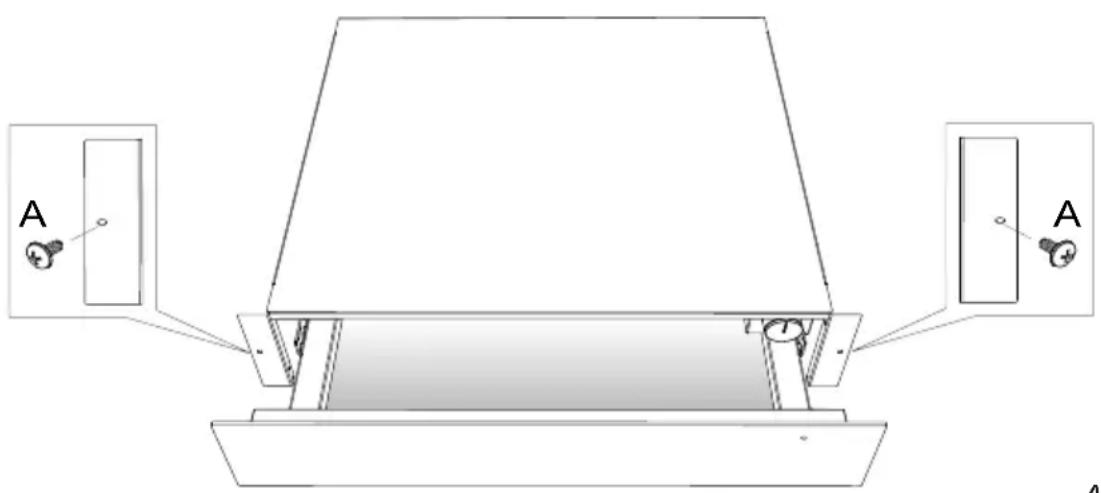 HOOVER HOWD14C5SE - FASTENING THE WARMING DRAWER - 1