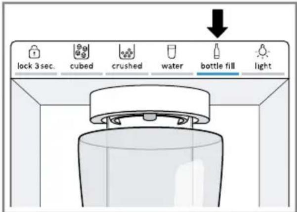 BOSCH KFD96APEA - Retirer le remplissage des bouteilles - 1