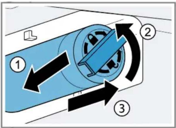 BOSCH KFD96APEA - Changer le filtre à eau ou le remplacer par un capuchon bypass - 2