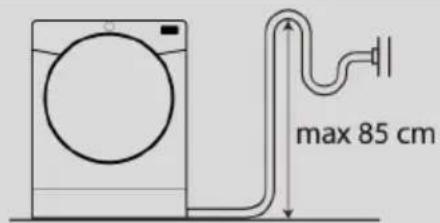 HOOVER HRE H9A3TBE-S/N - Fitting the drain hose - 1
