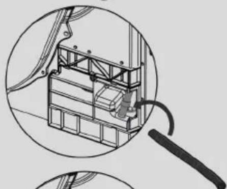 HOOVER HRE H9A3TBE-S/N - Fitting the drain hose - 5
