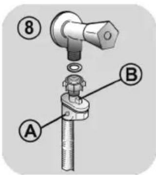 CANDY TCA273D2-S - - AQUAPROTECT -SUPPLY TUBE WITH GUARD (fig. 9): - 4