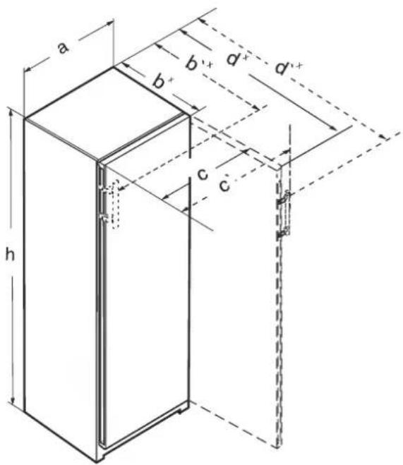 LIEBHERR SFNsdd 5227 Plus - Dimensions de l'appareil - 1