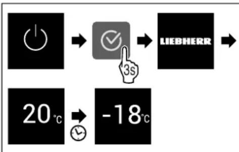 LIEBHERR SFNsdd 5227 Plus - Activation de l'appareil - 1