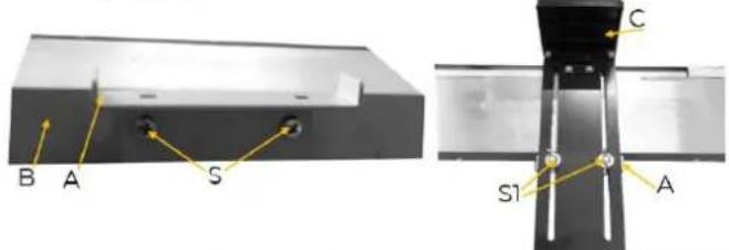 Holzmann TFM610V_230V - Assembly pressure pad and downholder - 2