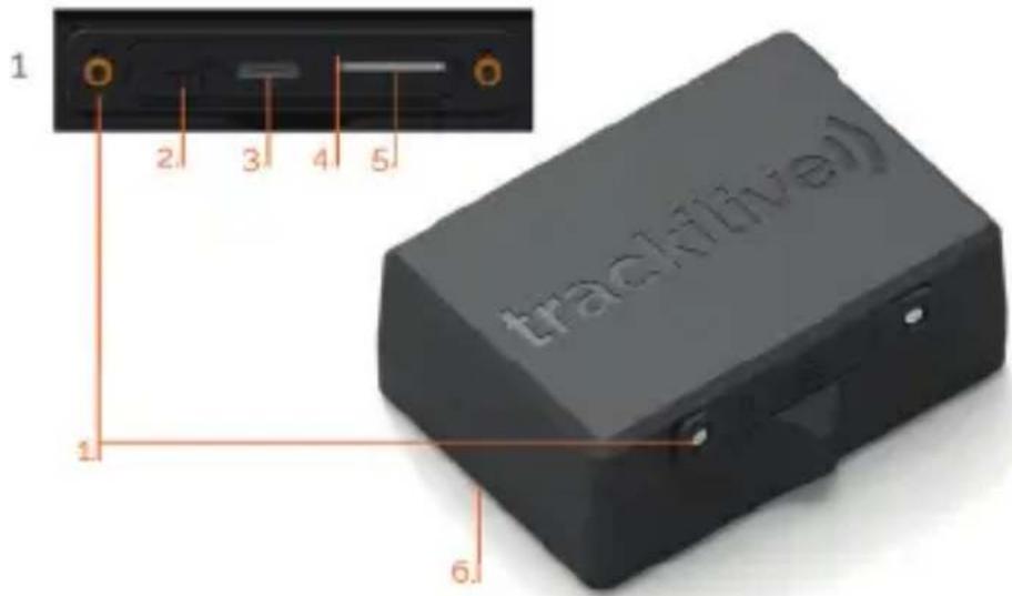 Trackilive TL-60 - Package contents / product parts: - 1