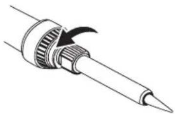Toolcraft RST-280 - Replacing the soldering iron tip - 1