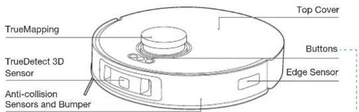 ECOVACS Deebot T30 Omni - PRODUCT DIAGRAM - 1