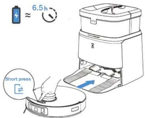 ECOVACS Deebot T30 Omni - Power ON and Charge DEEBOT - 2