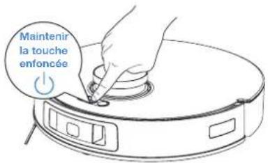 Maintenir la touche enfoncée