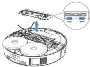 ECOVACS Deebot T30 Omni - MANUTENZIONE DELLA SPAZZOLA PRINCIPALE E DELLE SPAZZOLE LATERALI - 1