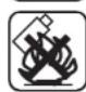 Yard Force EasyMow 260B - Simboli di avvertenza sul gruppo batteria - 3