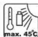 Yard Force EasyMow 260B - Warning Symbols on battery pack - 4
