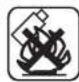 Yard Force NX100i - Warnsymbole auf dem Akkublock - 3