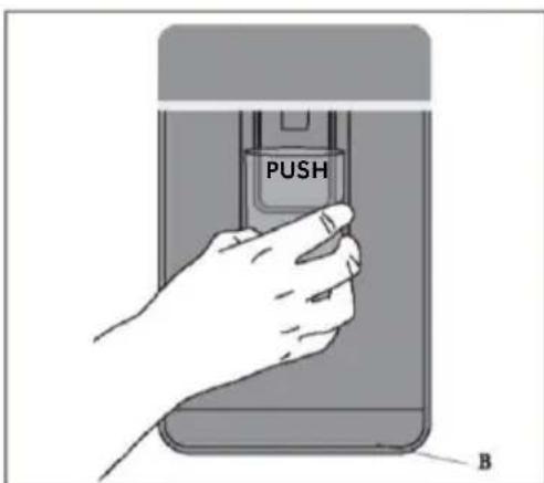 HAIER HSW59F18DWPT - Getting water from the dispenser - 1