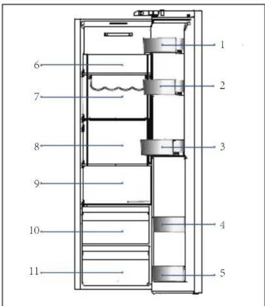 HAIER HSW59F18DWPT - Depozitarea în compartimentul frigiderului - 1