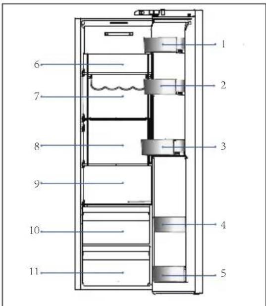 HAIER HSW59F18DWPT - Storing into the fridge compartment - 1