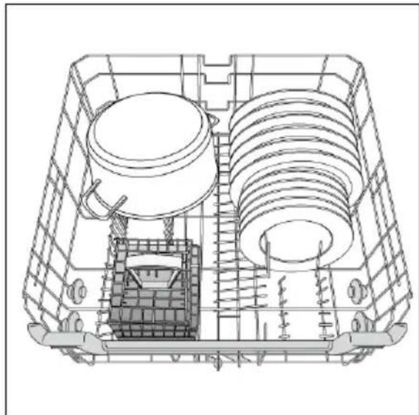 HAIER XFB 5C1S3FX - BELADEN DES OBEREN GESCHIRRKORBES - 4