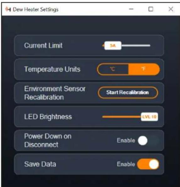 CELESTRON Smart DewHeater and Controller 2x - IMPOSTAZIONI - 1