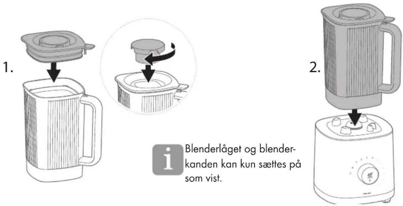 Zwilling Enfinigy Table Blender - Sådan sættes blenderkanden på blenderfoden - 1