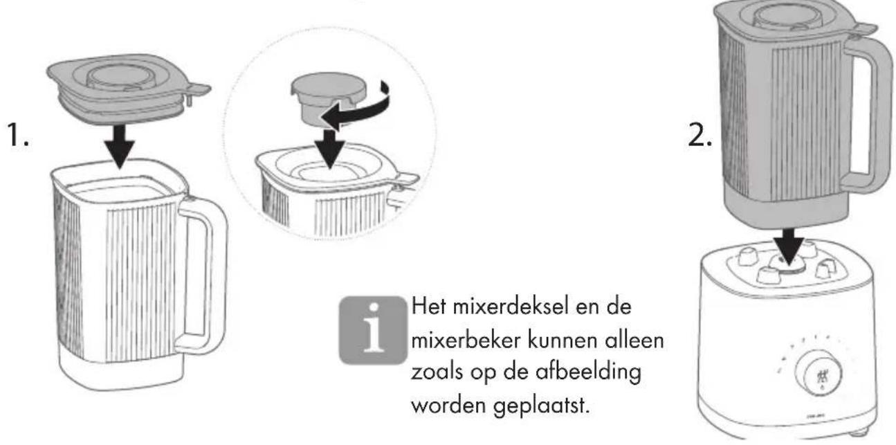 Zwilling Enfinigy Table Blender - Mixerbeker op de mixersokkel zetten - 1