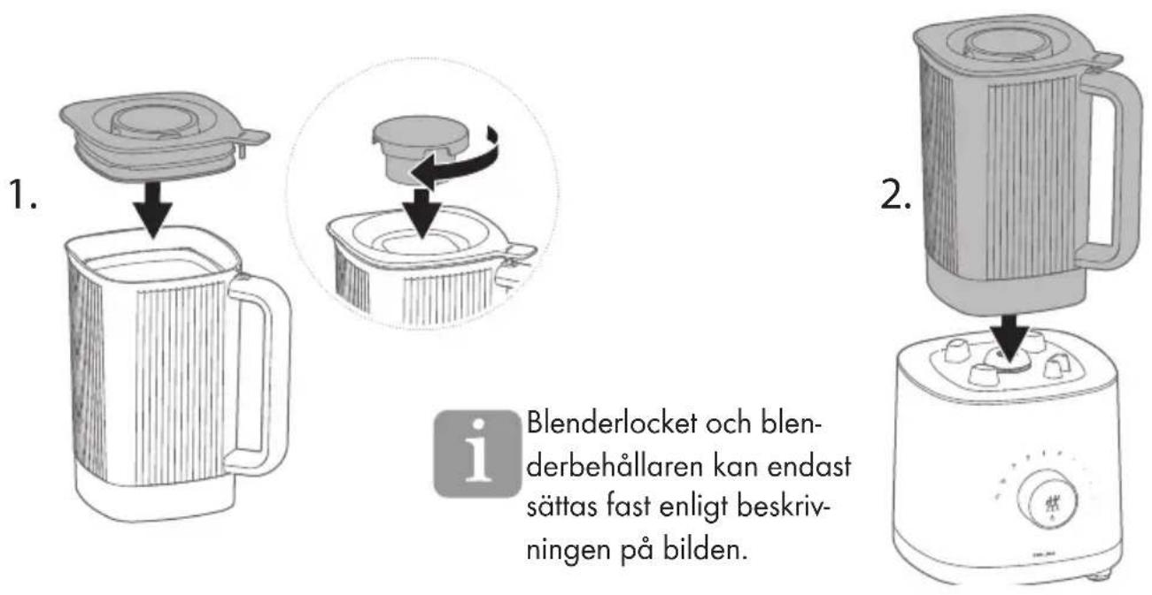 Zwilling Enfinigy Table Blender - Sätta blenderbehållaren på blendersockeln - 1