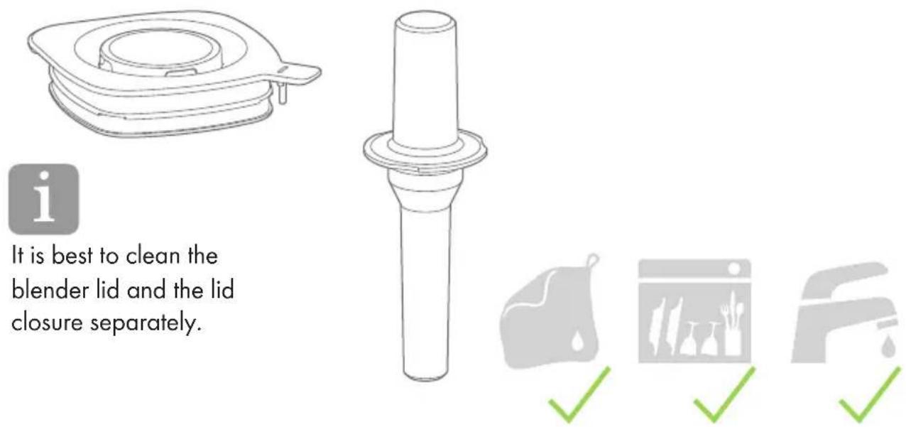 Zwilling Enfinigy Table Blender - Cleaning the blender lid and tamper - 1