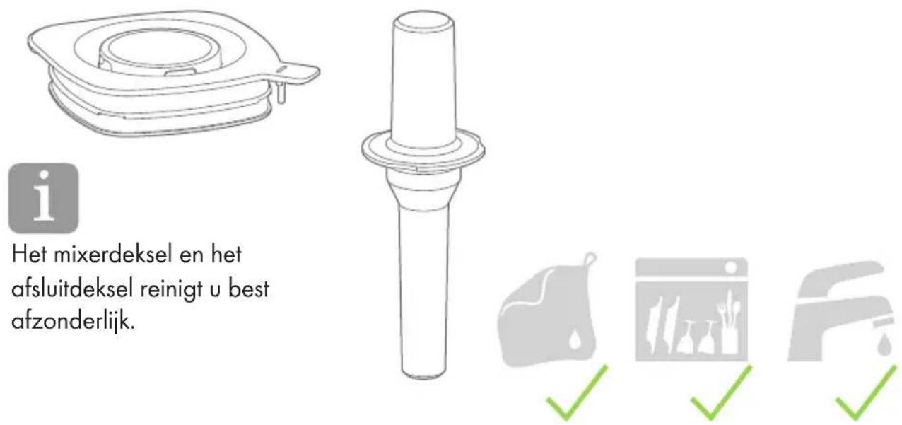 Zwilling Enfinigy Table Blender - Mixerdeksel en stamper reinigen - 1